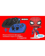 Геймпады проводные Hori Horipad Mini 2 шт (черный и синий) + подарок (PS4)